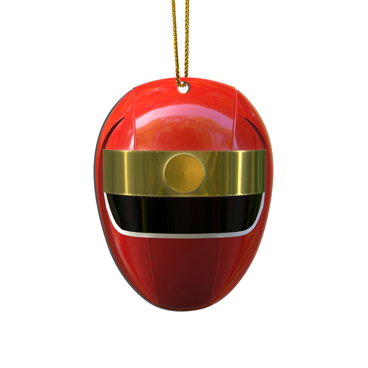 Gearhumans 3D Alien Red Power Rangers Christmas Custom Ornament
