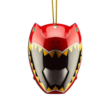Gearhumans 3D Dino Charge Red Power Rangers Christmas Custom Ornament
