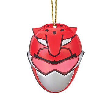 Gearhumans 3D Beast Morphers Red Power Rangers Christmas Custom Ornament
