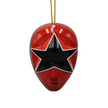 Gearhumans 3D Red Power Rangers Zeo Christmas Custom Ornament