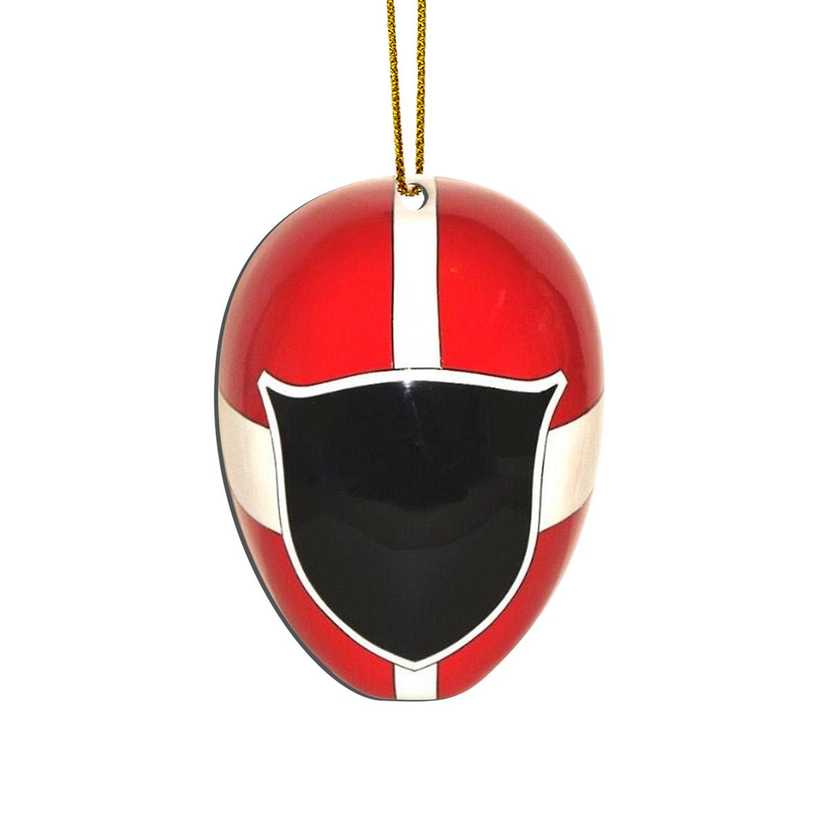 Gearhumans 3D Lightspeed Rescue Red Power Rangers Christmas Custom Ornament