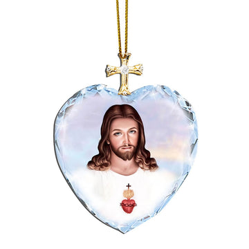 Gearhumans 3D Christmas Eve Jesus Is Beside You Custom Ornament