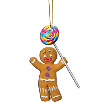 Gearhumans 3D Gingerbread Man Custom Plastic Ornament