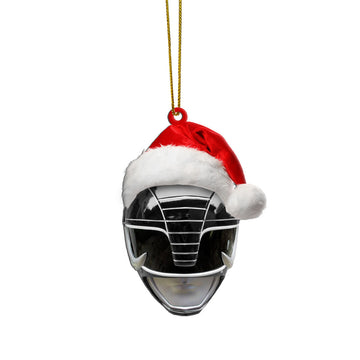 Gearhumans 3D Mighty Morphin Black Power Ranger Christmas Custom Ornament