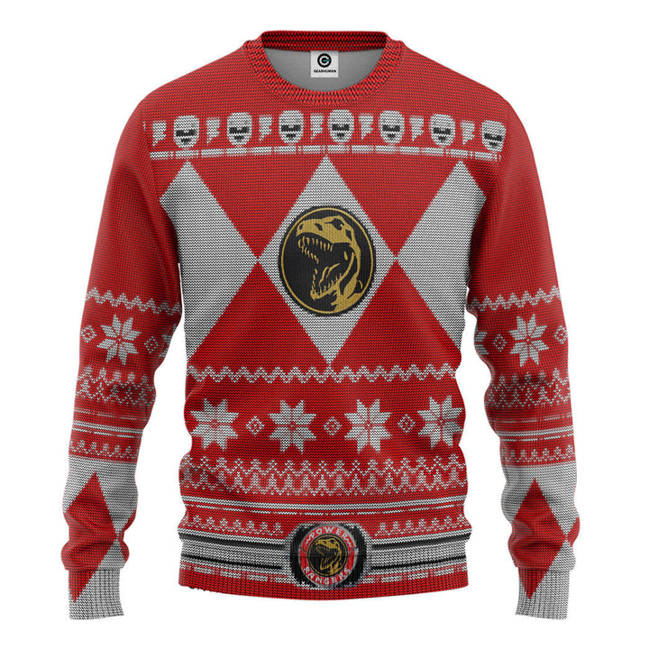 Power Rangers Christmas Sweater Power Ranger Christmas Sweater