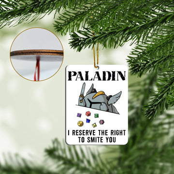 Gearhumans 3D DnD Paladin Custom Ornament