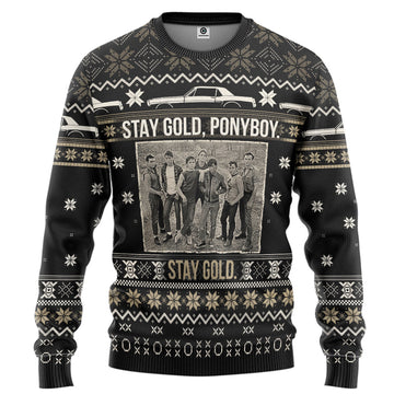 Gearhumans 3D The Outsiders Stay Gold Ponyboy Custom Ugly Sweater