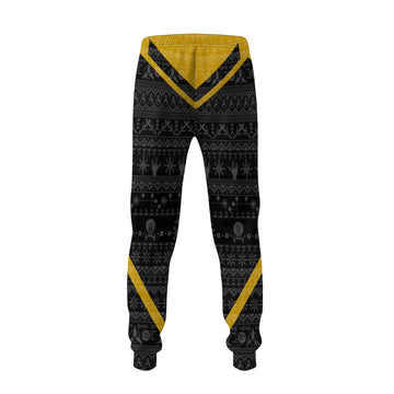 Gearhumans 3D S.T Picard 2020 Yellow Ugly Christmas Custom Sweatpants
