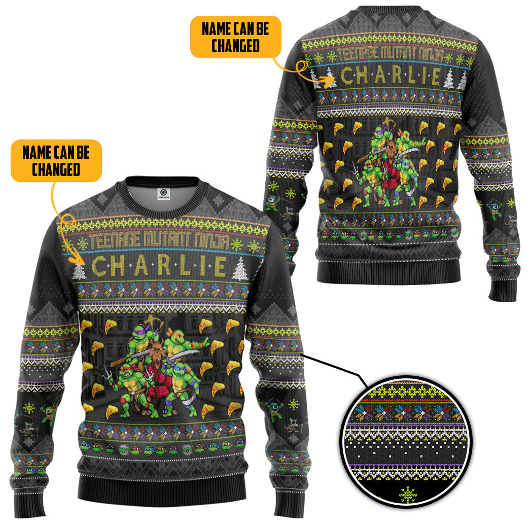 Teenage Mutant Ninja Turtles Ugly Christmas Sweater Men's T-Shirt