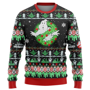 Gearhumans 3D Ghostbuster Christmas Edition Custom Ugly Sweater