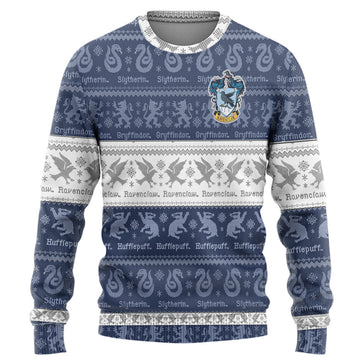 Gearhumans 3D H.P Ravenclaw Quidditch Ugly Sweater