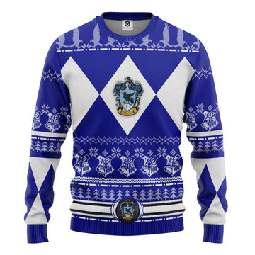 Gearhumans 3D H.P Ravenclaw House Custom Ugly Christmas Sweater
