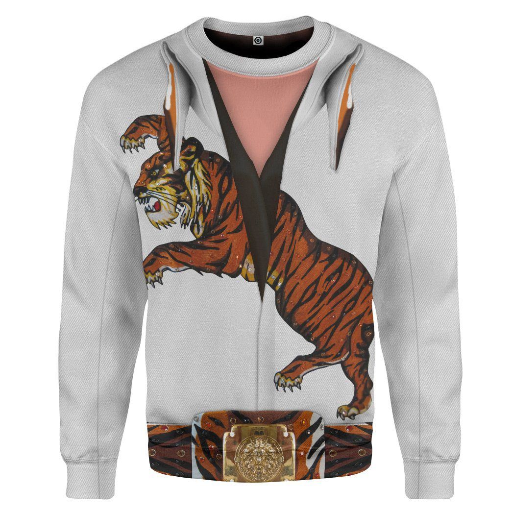 Gearhuman 3D Elvis Presley Tiger Jumpsuit Custom Sweatshirt Apparel GV030932 Sweatshirt Sweatshirt S