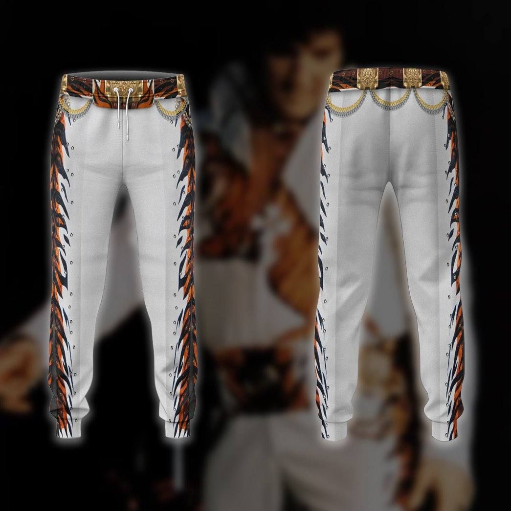 Gearhuman 3D Elvis Presley Tiger Jumpsuit Custom Sweatpants Apparel GV030933 Sweatpants