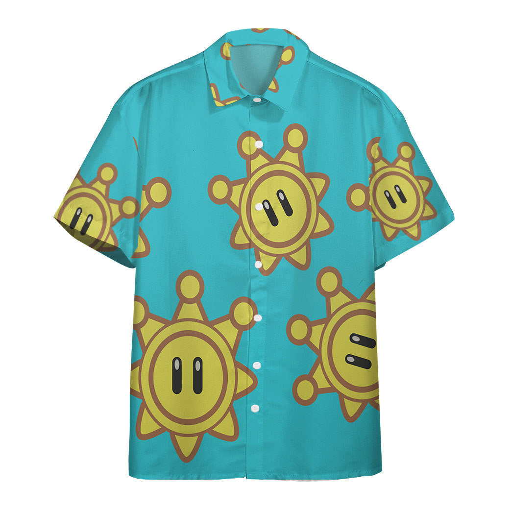Gearhumans 3D Mario Sunshine Custom Short Sleeve Shirt