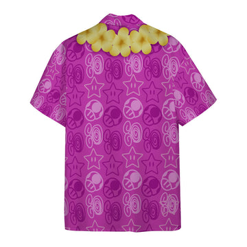 Gearhumans 3D Mario Resort Outfit Purple Custom Short Sleeve Shirt