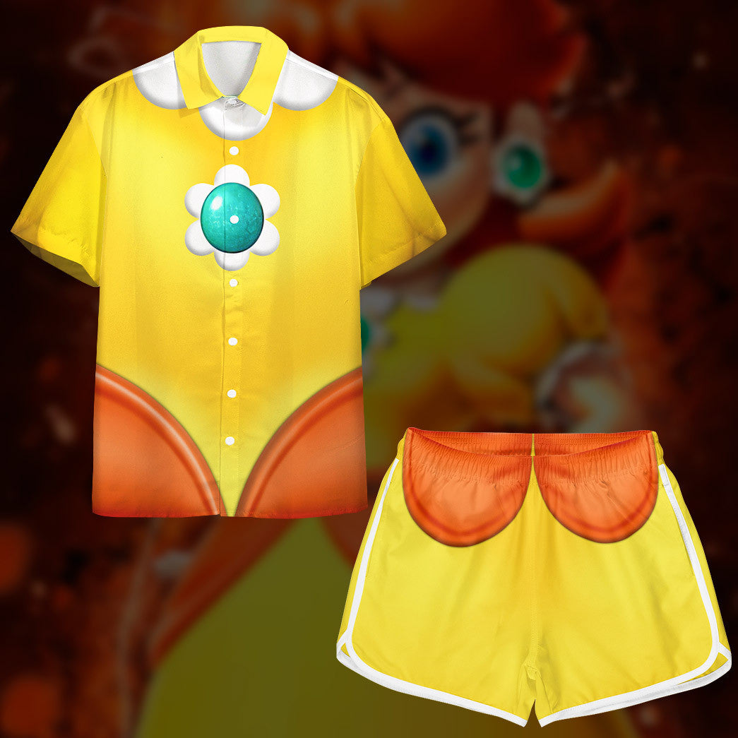 Gearhumans 3D Princess Daisy Custom Short Sleeve Shirt