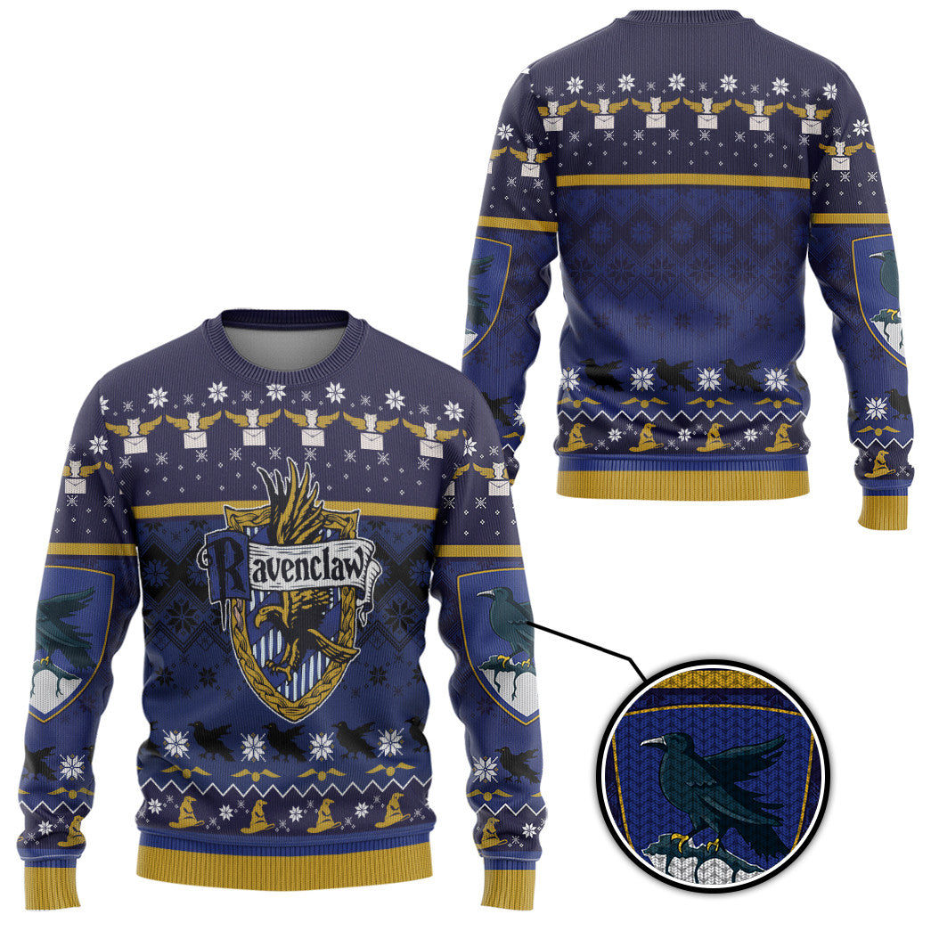 Hp Christmas in Ravenclaw Stripe – VioletSnow Custom Fabric