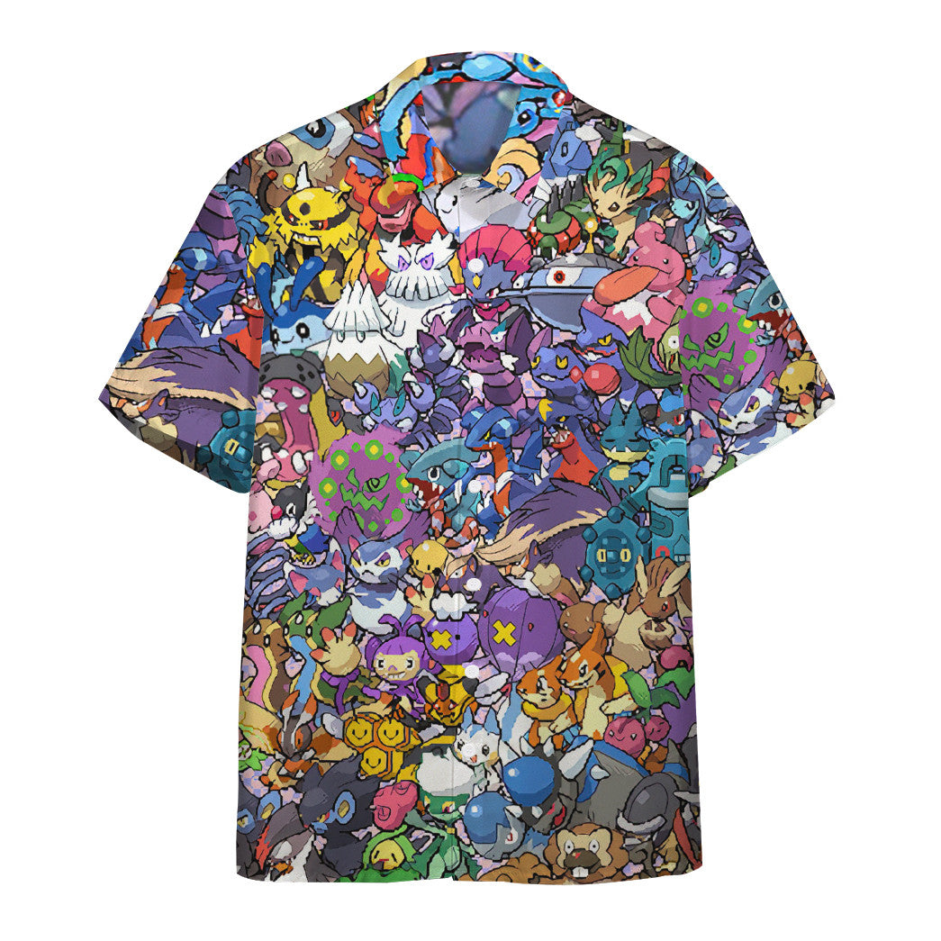 Gearhumans 3D All The Pkm That You Would Know Short Sleeve Shirt