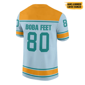Gearhumans 3D S.W Boba Fett Custom Name Custom Number Jersey