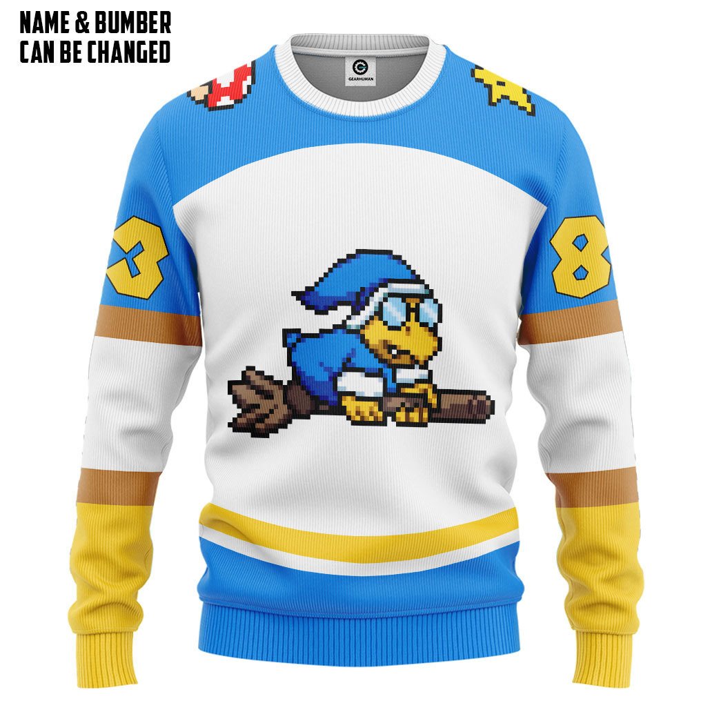 Gearhumans 3D Magikoopas Kamek Sports Custom Name Custom Number Hoodie