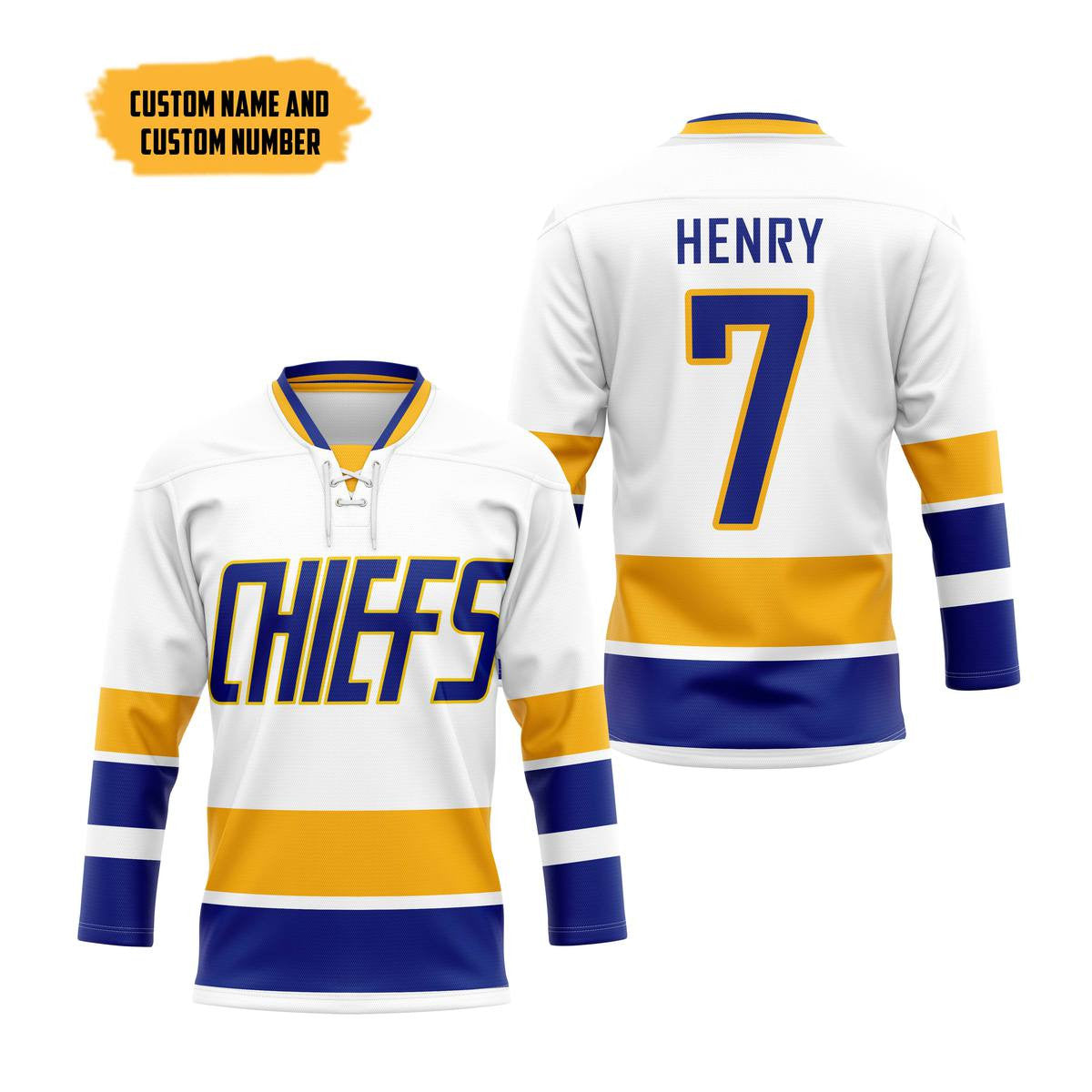 Chiefs Custom Name & Number Jersey - All Stitched - Vgear