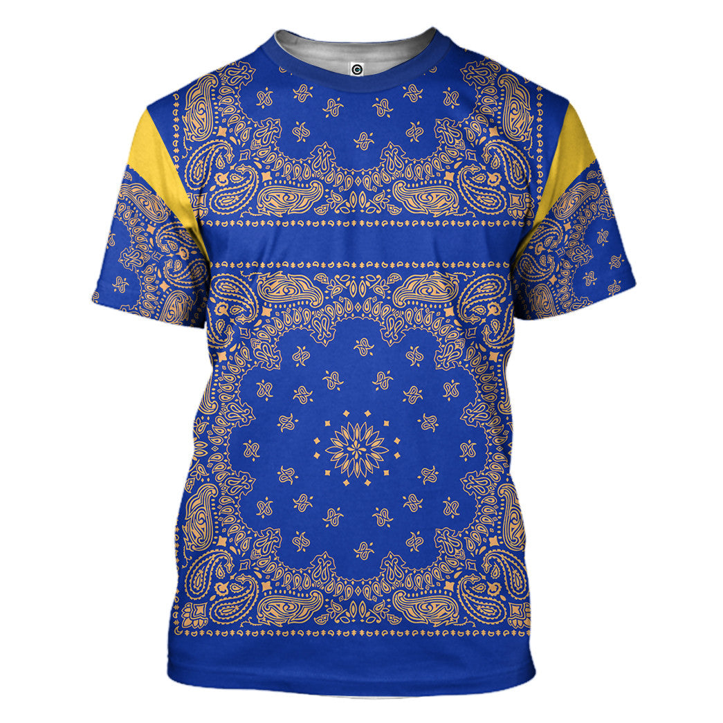 Royal Blue Bandana Snoop All Over Print T-Shirt Hoodie Fan Gifts Idea