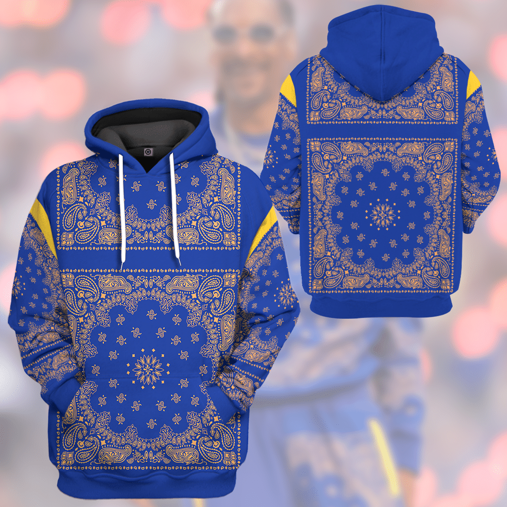 Blue online bandana hoodie