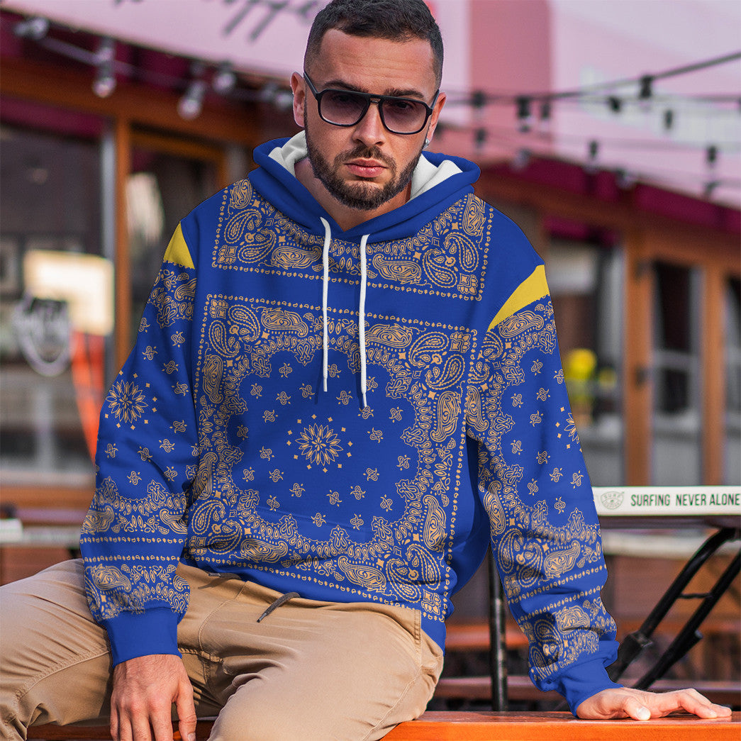 Paisley bandana hoodie hot sale