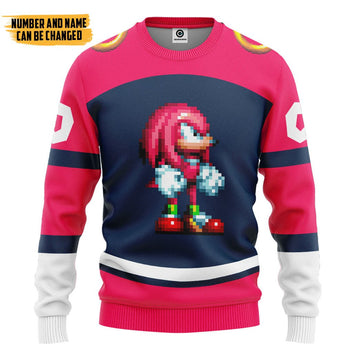 Gearhumans 3D STH Knuckles Sport Custom Name Custom Number Hoodie Tshirt Apparel