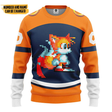 Gearhumans 3D STH Tails Sport Custom Name Custom Number Hoodie Tshirt Apparel