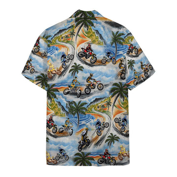 Gearhumans 3D Motocross Hawaii Shirt