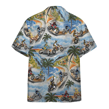 Gearhumans 3D Motocross Hawaii Shirt