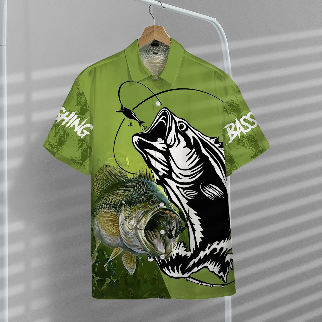 White Bass Fish Hawaiian Shirt – Merch Gears