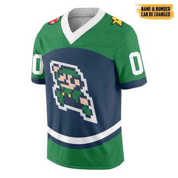 Gearhumans 3D Luigi Custom Name Custom Number Football Jersey