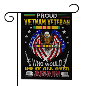 Gearhumans 3D Vietnam Veteran Memorial Flag Custom Flag