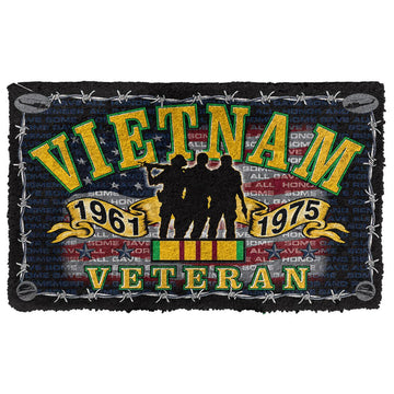 Gearhumans 3D I am Vietnam Veteran Custom Doormat