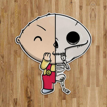 Gearhumans 3D Stewie Custom Shaped Doormat