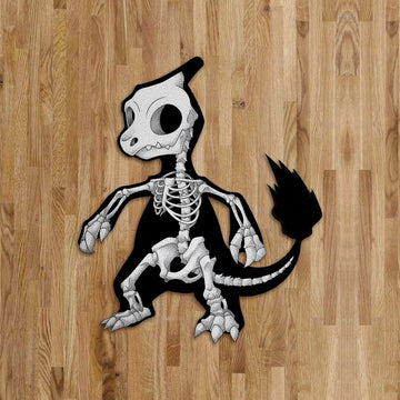 Gearhumans 3D PKM Skeletal Charmeleon Custom Shaped Doormat