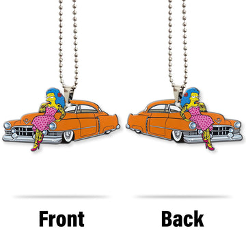 Gearhumans 3D Mean Marge Simpson Hot Rod Car Custom Car Hanging