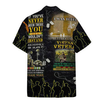 Gearhumans 3D Vietnam Veteran Custom Hawaiian Shirt