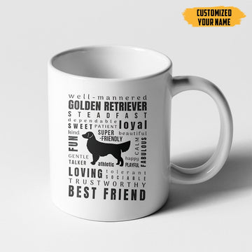 Gearhumans 3D Gift For Rottweiler Dog Mom Custom Name Mug