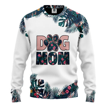 Gearhumans 3D Floral Dog Mom Custom Hoodie Tshirt Apparel