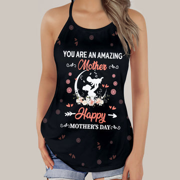 Gearhumans 3D You Are An Amazing Mothers Day Custom Criss Cross Tank Top