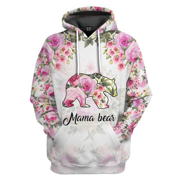 Gearhumans 3D Mama Bear Mothers Day Custom Tshirt Hoodie Apparel