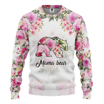 Gearhumans 3D Mama Bear Mothers Day Custom Tshirt Hoodie Apparel