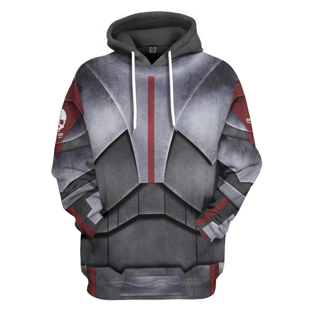Gearhumans 3D S.W The Bad Batch Armor Custom Hoodie Tshirt Apparel