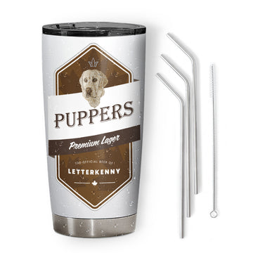 Gearhumans 3D Letterkenny Puppers Custom Tumbler