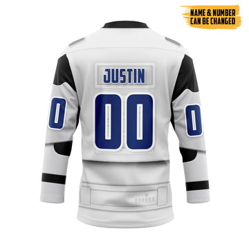 Gearhumans 3D S.W x Tampa Bay Lightning May The 4th Be With You Custom Name Custom Number Hockey Jersey