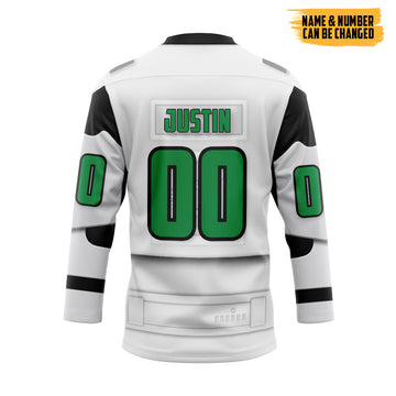 Gearhumans 3D S.W x Dallas Stars May The 4th Be With You Custom Name Custom Number Hockey Jersey
